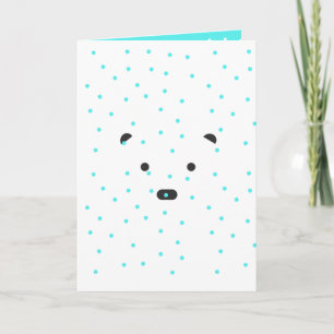 "Polar Warmth" Folded ChristmaGreeting Card