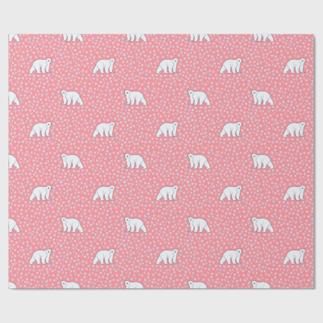 Polar Whimsical  Wrapping Paper (Flat)