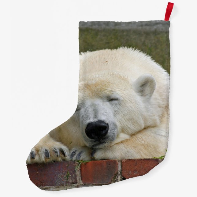 PolarBear20150501 Large Christmas Stocking (Back)