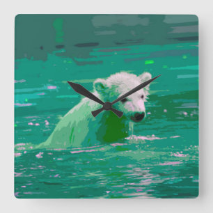 PolarBear 2014-0901 Square Wall Clock
