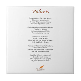 Polaris Poem on Ceramic Tile