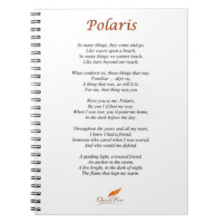 Polaris Poem on Notebook