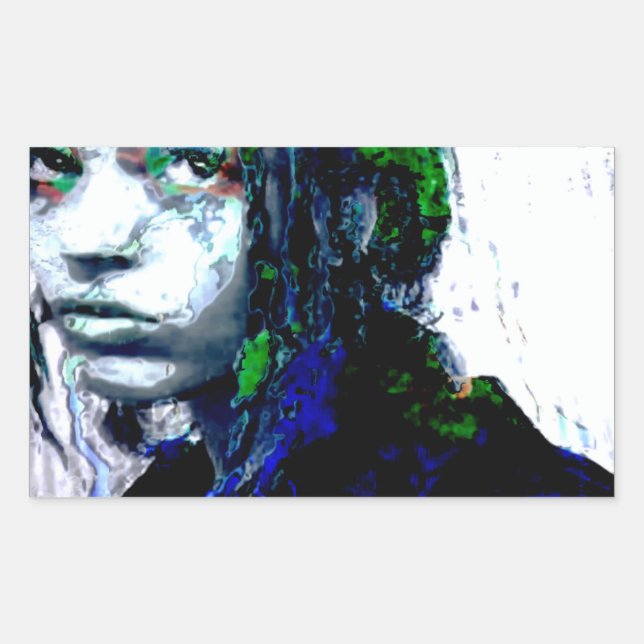 polarity : kerica rectangular sticker (Front)