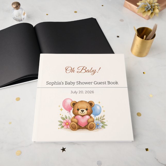 Polaroid Guestbook | Rustic Wedding Guest Book (Front Open)