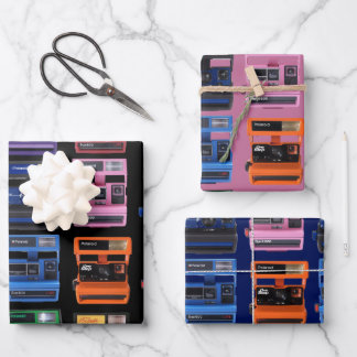 Polaroid OneShot 90's Camera Wrapping Paper Sheet