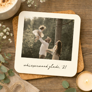 Polaroid Photo Coaster Custom Vintage Retro Art