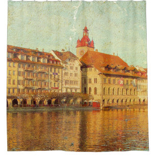 Polaroids from Lucerne Shower Curtain