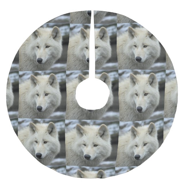 Polarwolf 2014-0901 brushed polyester tree skirt (Front)