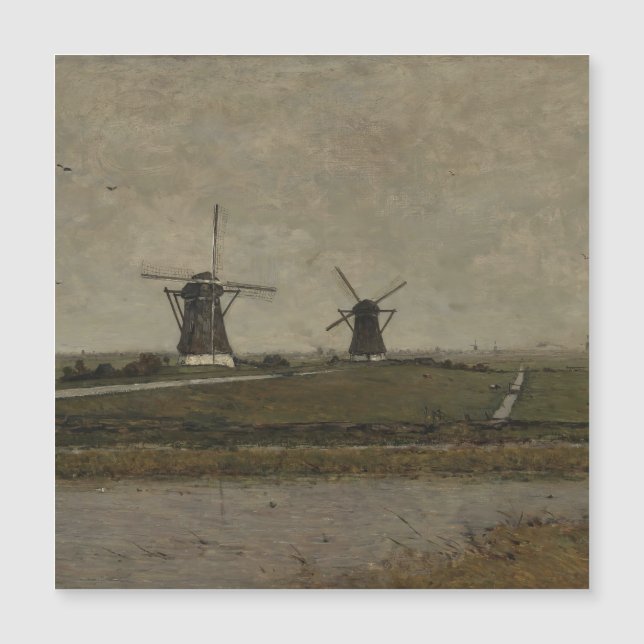 Polder with Mills near Overschie  (Front)