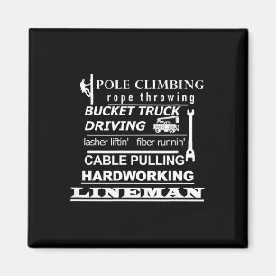 Pole Climbing, Fiber Running, Cable Pulling Linema Magnet