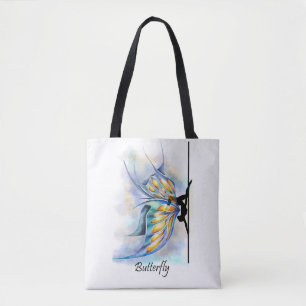 Pole Dance Butterfly Pose with Butterfly Wings Bag