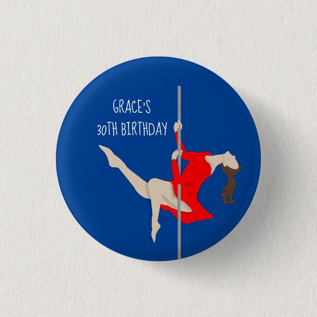 Pole Fitness 3 Cm Round Badge (Front)