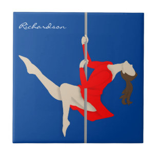 Pole Fitness Ceramic Tile