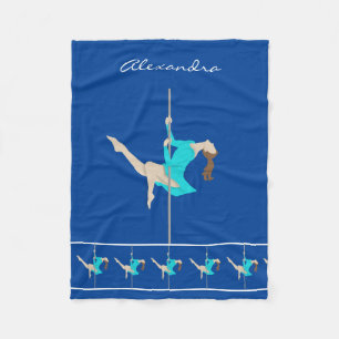 Pole Fitness Fleece Blanket