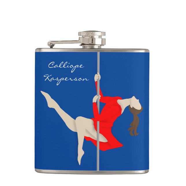 Pole Fitness Hip Flask (Front)