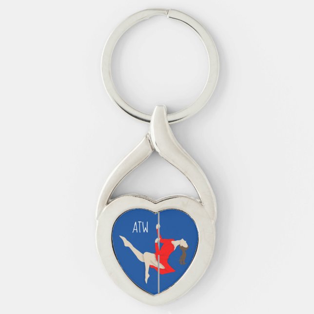 Pole Fitness Key Ring (Front)