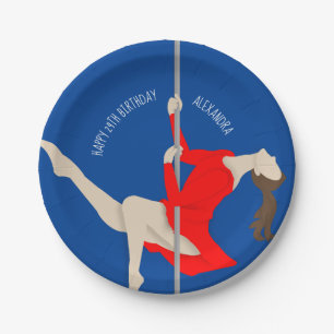 Pole Fitness Paper Plate