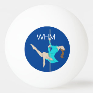 Pole fitness ping pong ball
