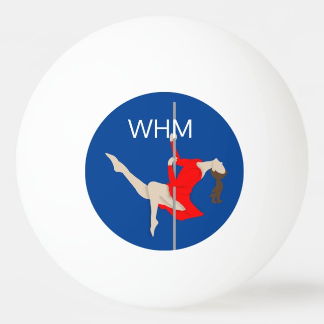 Pole fitness ping pong ball (Front)