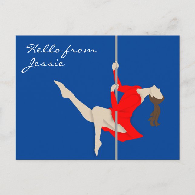 Pole Fitness Postcard (Front)