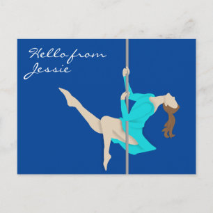 Pole Fitness Postcard