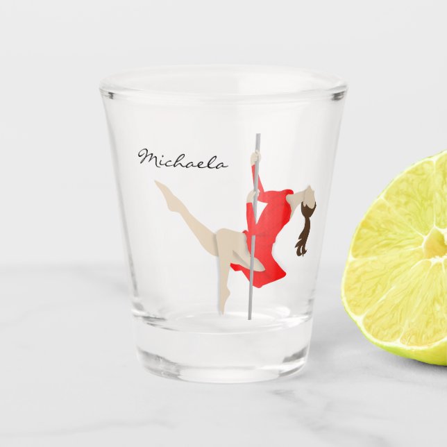 Pole Fitness Shot Glass (Front)