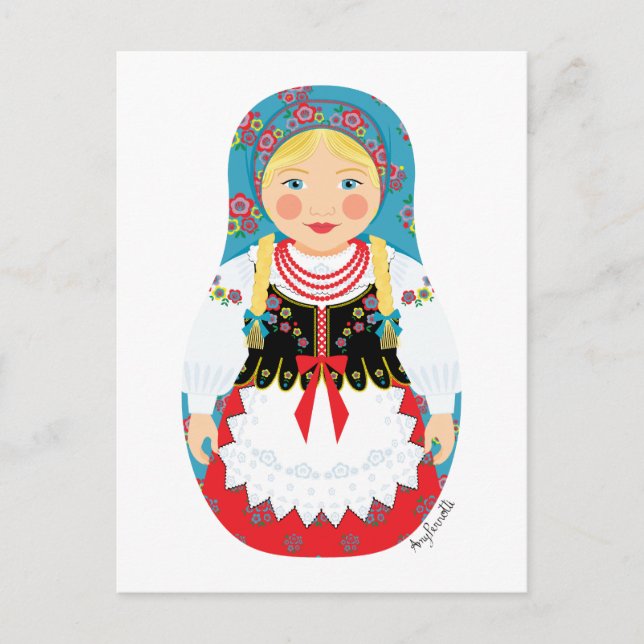Pole Matryoshka Postcard (Front)
