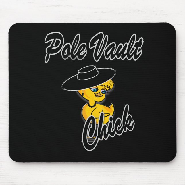 Pole Vault Chick #4 Mouse Pad (Front)