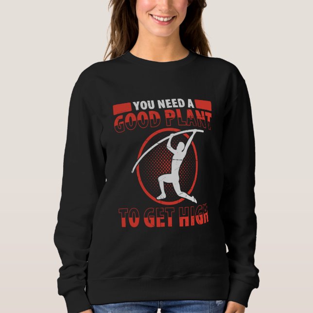 Pole Vault For Athletics Bar High Jumper Track And Sweatshirt (Front)
