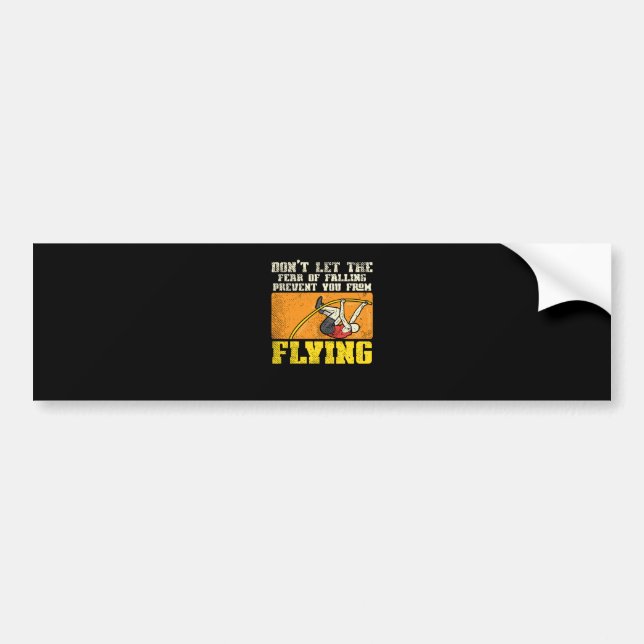 Pole Vault Pole Vaulting Bumper Sticker (Front)