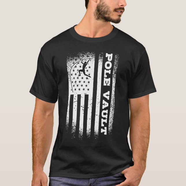 Pole Vault Pole Vaulting Vaulter Jumping Pole Vaul T-Shirt (Front)