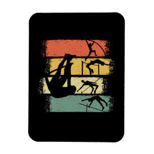 Pole Vault Retro  Magnet