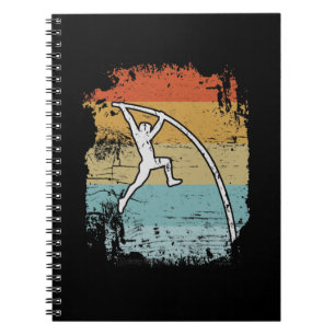 Pole Vault Retro Notebook