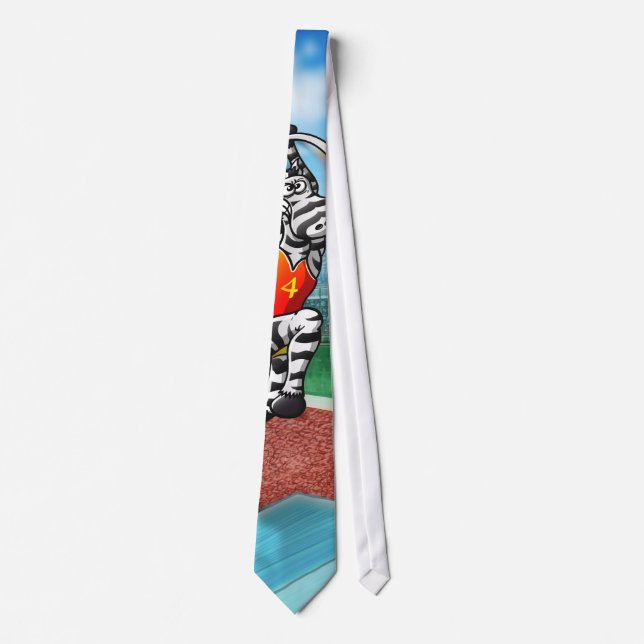 Pole Vault Zebra Tie (Front)