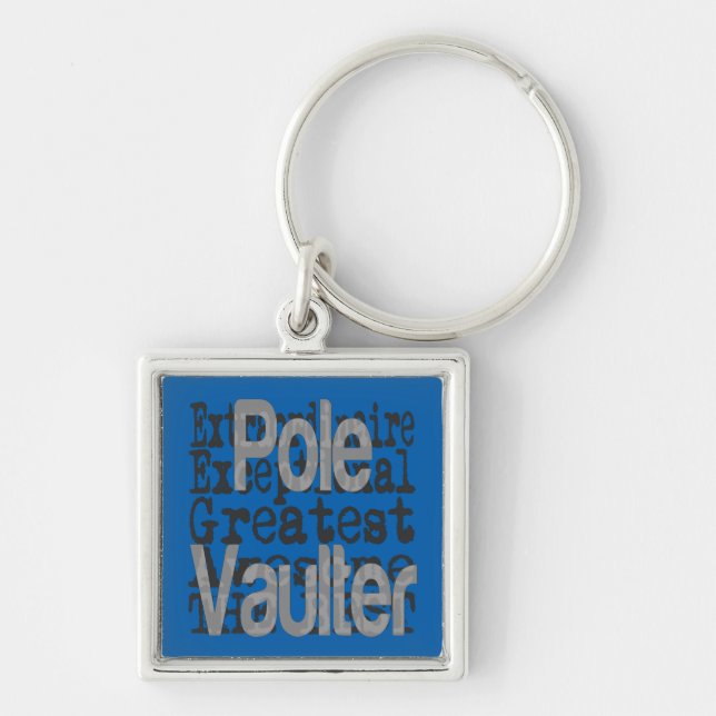 Pole Vaulter Extraordinaire Key Ring (Front)
