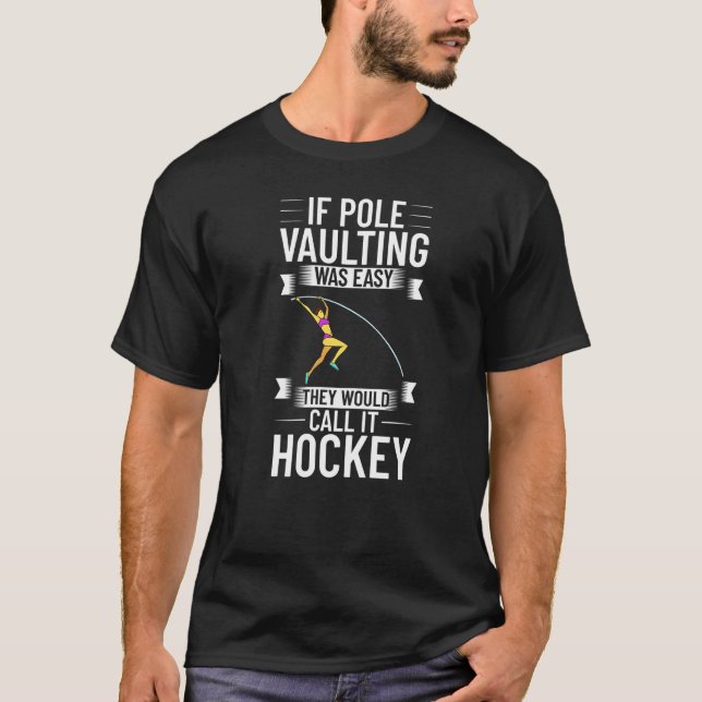 Pole Vaulting Beginner Vault Jumping Trainer Vault T-Shirt (Front)