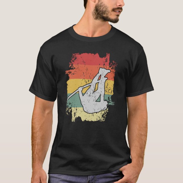 Pole Vaulting Design for a Pole Vaulter T-Shirt (Front)