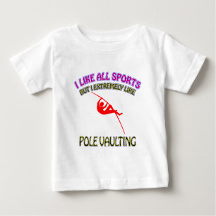 Pole vaulting designs baby T-Shirt
