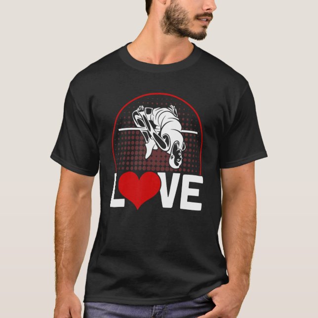 Pole Vaulting Love Pole Vault T-Shirt (Front)