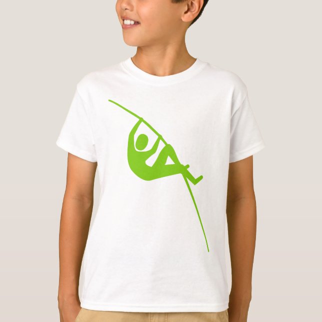 Pole Vaulting - Martian Green T-Shirt (Front)