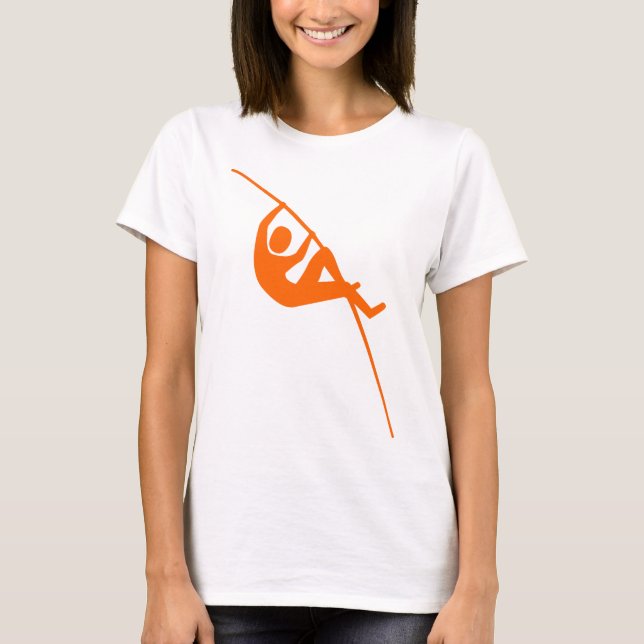 Pole Vaulting - Orange T-Shirt (Front)