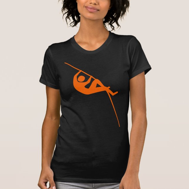 Pole Vaulting - Orange T-Shirt (Front)