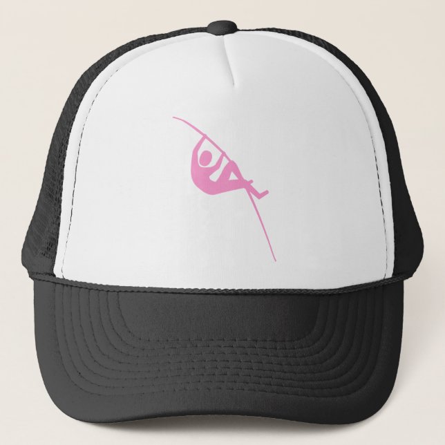 Pole Vaulting - Pink Trucker Hat (Front)