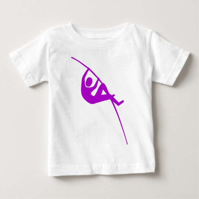 Pole Vaulting - Purple Baby T-Shirt (Front)