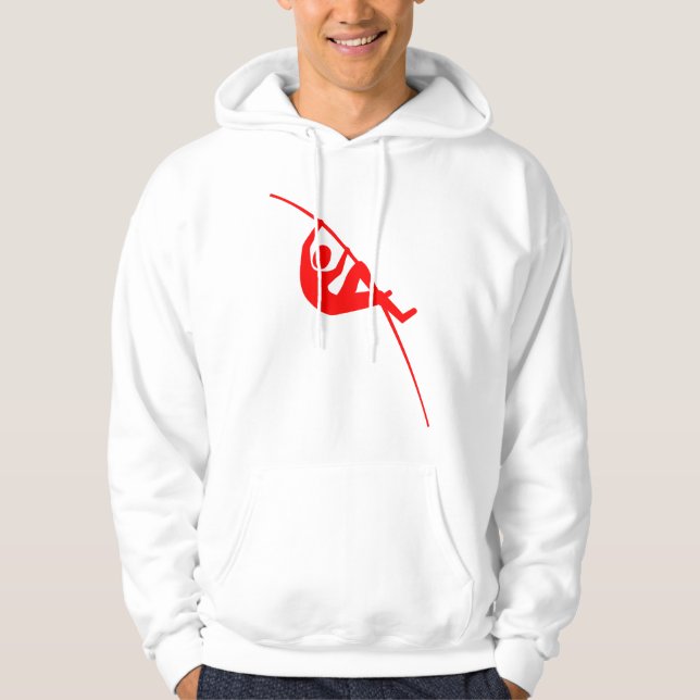 Pole Vaulting - Red Hoodie (Front)