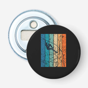 Pole Vaulting Retro Bottle Opener
