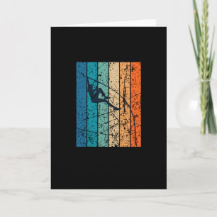 Pole Vaulting Retro Card
