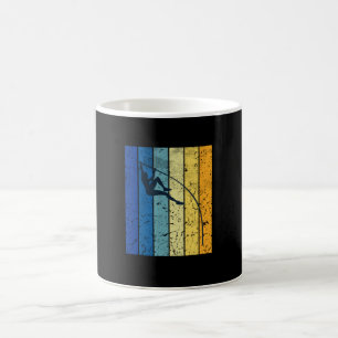 Pole Vaulting Retro Coffee Mug