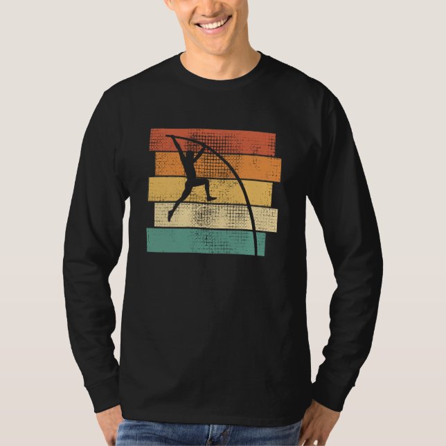 Pole Vaulting Retro T-Shirt (Front)