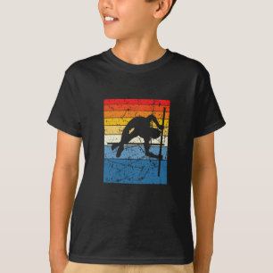 Pole Vaulting Sport Retro T-Shirt